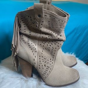 Naughty Monkey Tan Leather Bootie